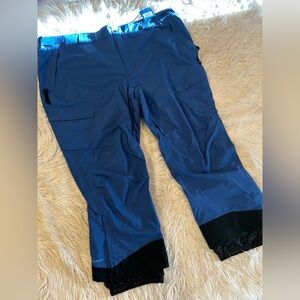 Columbia Omni-Tech Men's Powder Stash Ski Pants Blue Waterproof Snow Pants